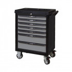 Servante pearlline grise et jaune 7 tiroirs équipée de 173 outils