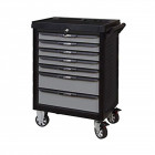 Servante pearlline grise et jaune 7 tiroirs équipée de 283 outils