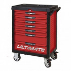Servante pearlline rouge 7 tiroirs équipée de 455 outils