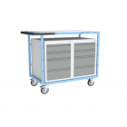Servante établi équipée 2 blocs 4 tiroirs 250 kg - 880707110