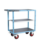 Servantes mécano-soudées 850 x 500 mm 3 plateaux tôle galva 400 kg - 880701332