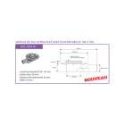 Siphon de sol PVC solusec extra plat avec platine grille 100x100 - dimensions aux choix