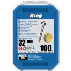 Vis à trous de poche 32 Inox Maxi-Loc, Filetage épai, 100 - KREG - SML-C125S5-100-INT
