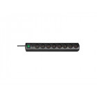 Multiprise Primera-Line 8 prises avec interrupteur Noir 2m BRENNENSTUHL 1153301128