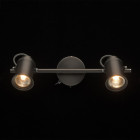 Spot argenté industrial 2 ampoules 15 cm