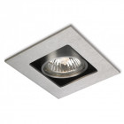 Spot cube, acier brossé