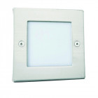 Spot encastrable led, carré, acier inoxydable