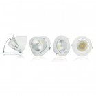 Spot LED COB Escargot 20W - Couleur eclairage - Blanc chaud 3000°K