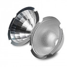 Spot hid 150w pompeya, aluminium et verre, gris