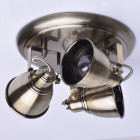 Spot laiton techno 3 ampoules 19 cm