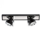 Spot noir techno 2 ampoules 13 cm