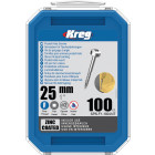 Vis à trous de poche Kreg Revêtu de Zinc Pan-Head, Filetage fin - SPS-F1-100 Vis à trous de poche Kreg Revêtu de Zinc Pan-Head, Filetage fin - SPS-F1-100