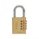Stanley - Cadenas À Combinaison - En Laiton Massif - 40 Mm - 4 Chiffres