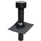 Terminal multivent diamètre 131 mm pour toit avec pente de 35° à 55° noir 189554