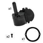 Support gond droit diamètre 12 mm pour motoréducteur 24 v