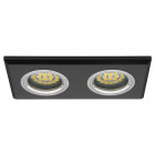 Support spot double effet miroir - Finition - Noire
