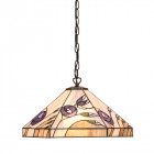 Suspension 1 ampoule damselfly, verre et métal Suspension 1 ampoule damselfly, verre et métal