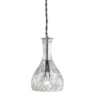 Suspension 13 cm pendant, en chrome et verre