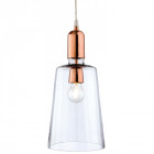 Suspension 17 cm craft, cuivre et verre Suspension 17 cm craft, cuivre et verre