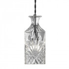Suspension 21 cm pendant, en chrome et verre Suspension 21 cm pendant, en chrome et verre