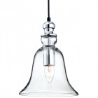 Suspension 25 cm omar, chrome et verre