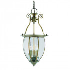 Suspension 27 cm lanterns, en laiton antique et verre Suspension 27 cm lanterns, en laiton antique et verre