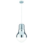 Suspension 28cm neo en chrome et verre