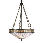 Suspension 3 ampoules fargo, verre et métal