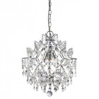 Suspension 3 ampoules harrietta, en chrome et cristal Suspension 3 ampoules harrietta, en chrome et cristal