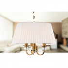 Suspension 3 ampoules langham, laiton antique, avec abat-jour Suspension 3 ampoules langham, laiton antique, avec abat-jour