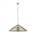 Suspension 3 ampoules lloyd, verre et chrome