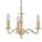 Suspension 3 ampoules séville, en laiton antique