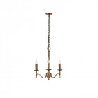 Suspension 3 ampoules stanford 33w max, laiton antique