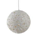 Suspension 40 cm avalon, rotin blanc