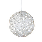 Suspension 50 cm avalon, bois blanc mat