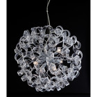 Suspension 6 ampoules cosmic, chrome et verre Suspension 6 ampoules cosmic, chrome et verre