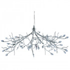 Suspension 78 cm wisteria, en chrome et cristal Suspension 78 cm wisteria, en chrome et cristal