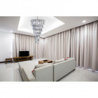 Suspension 9 ampoules sigma, en chrome et acrylique Suspension 9 ampoules sigma, en chrome et acrylique