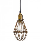 Suspension arcade, brun rustique