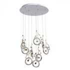 Suspension argentée elegance   132 cm