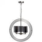 Suspension argentée loft 3 ampoules 85 cm