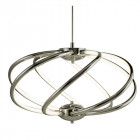 Suspension bardot, chrome et acrylique, 42w