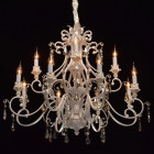 Suspension blanche country 12 ampoules 282 cm