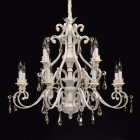 Suspension blanche country 12 ampoules 282 cm