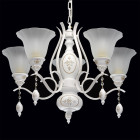 Suspension blanche country 5 ampoules 92 cm