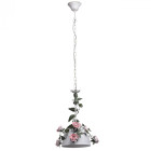 Suspension blanche flora 1 ampoule 125 cm