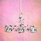 Suspension blanche flora 3 ampoules 130 cm