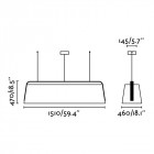 Suspension bois noir stood 5 ampoules Suspension bois noir stood 5 ampoules