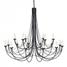 Suspension carisbrooke, noir, 18 ampoules