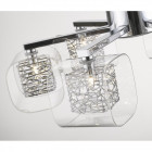 Suspension chrome nottingham 6 lumières Suspension chrome nottingham 6 lumières